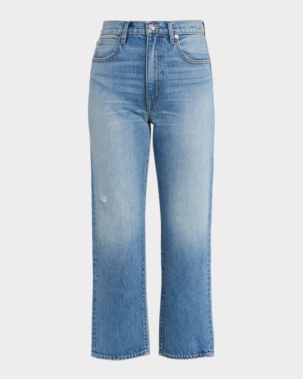 Iro Gotz Cut-Out Straight-Leg Jeans | Neiman Marcus