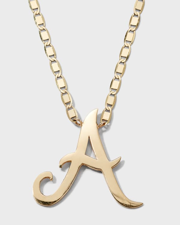 Neiman marcus shop initial necklace