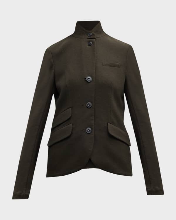 Rag Bone Slade Wool Stand Collar Blazer Neiman Marcus
