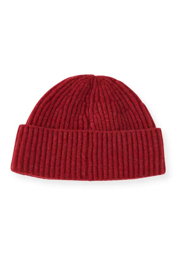 Brunello Cucinelli Men's Cashmere Ribbed Beanie Hat Neiman Marcus