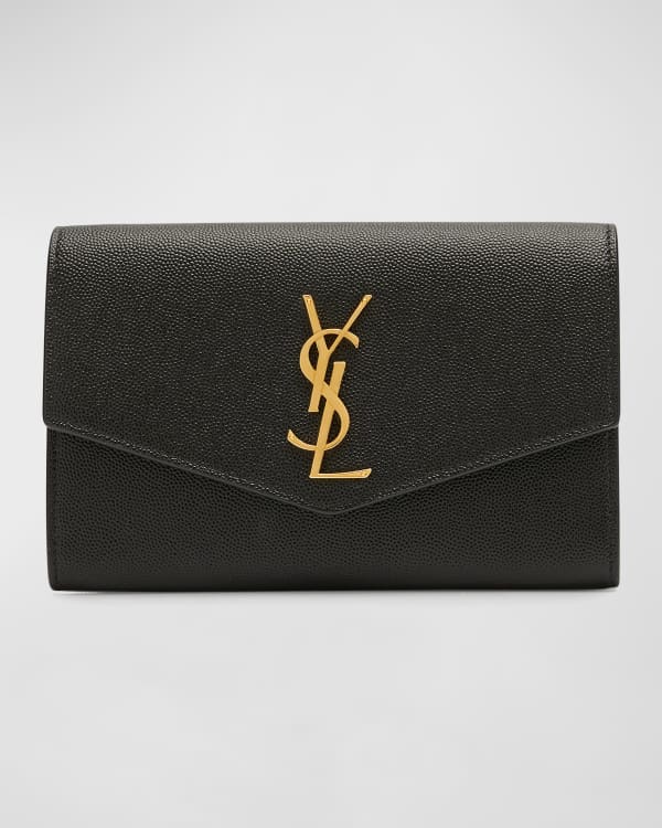 YSL Saint Laurent Small Lou Leather Puffer Clutch & Card Case