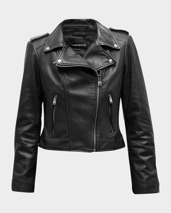 LaMarque Kelsey Leather Biker Jacket | Neiman Marcus