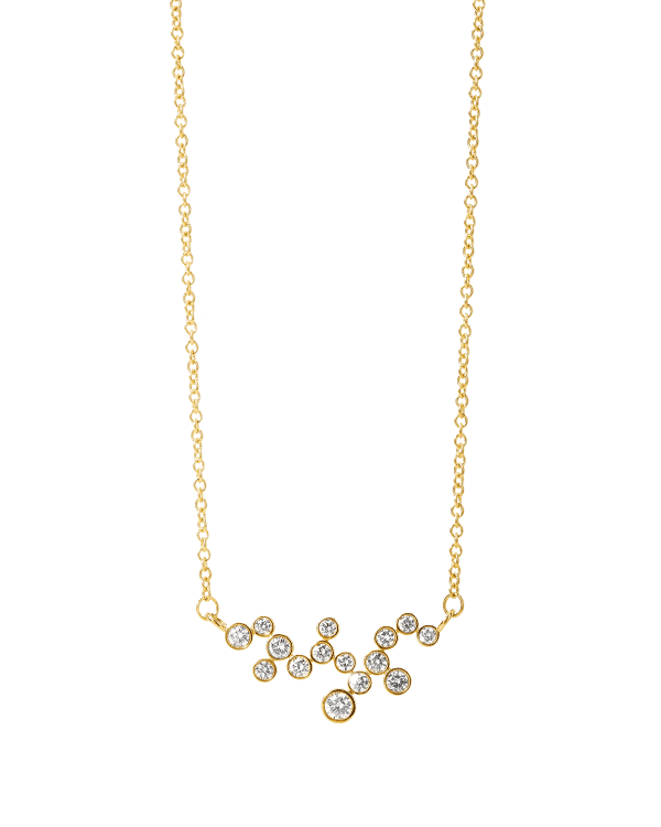 Sydney Evan Large 14k Yellow Gold Diamond Love Necklace Neiman