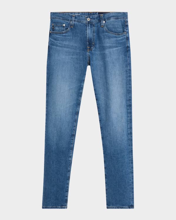 Brunello Cucinelli Men's Medium-Wash Slim-Fit Denim Jeans | Neiman Marcus