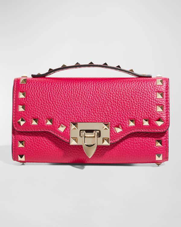 Prada Saffiano Flap Crossbody WalletonChain Neiman Marcus