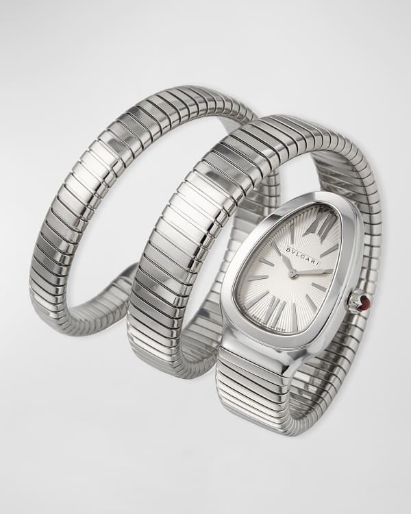 BVLGARI 37mm BVLGARI BVLGARI Stainless Steel Diamond Watch