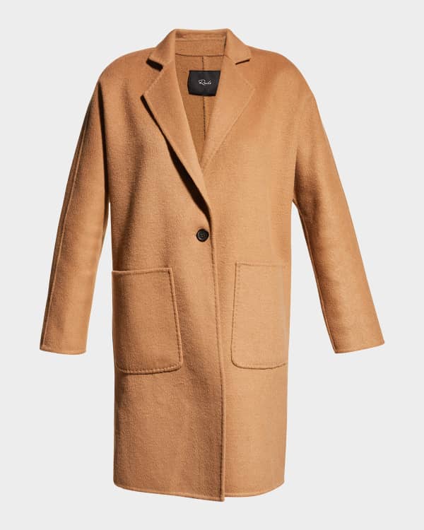 Sofia Cashmere Camel Hair Belted Wrap Coat Neiman Marcus