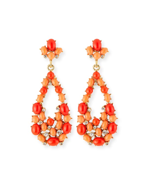 Kenneth jay lane crystal waterfall earrings hot sale