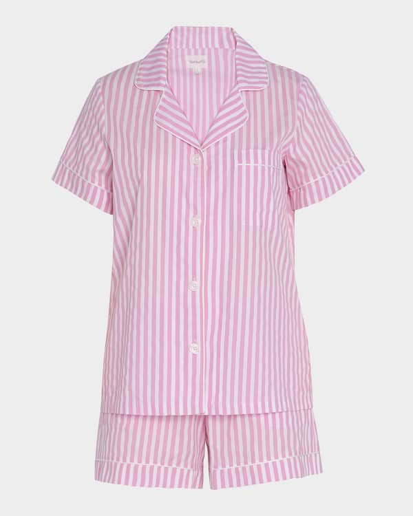 Autumn Winter Men's Cotton Pajamas Letter Striped Sleepwear