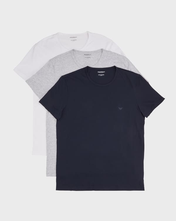 Emporio Armani Crewneck Ｔシャツ Emporio Armani Men's Geometric Crewneck T-Shirt | Neiman Marcus