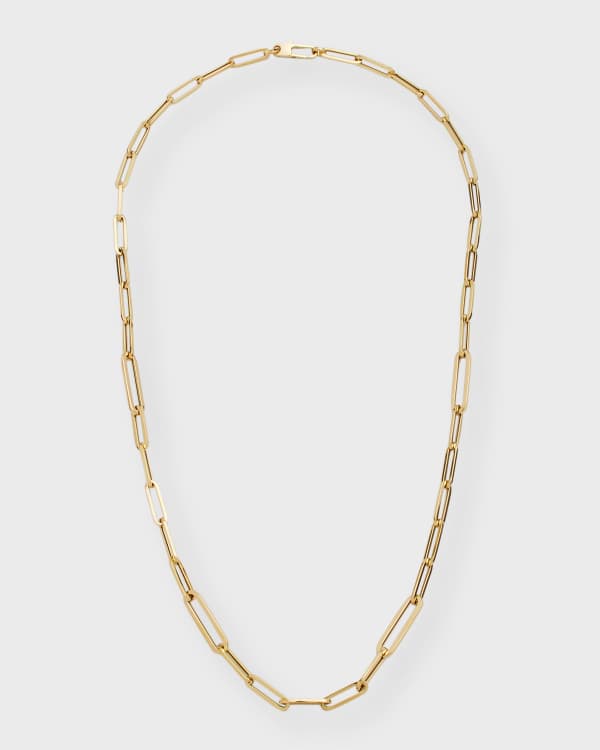 Roberto Coin Yellow Gold Chain Necklace, 24