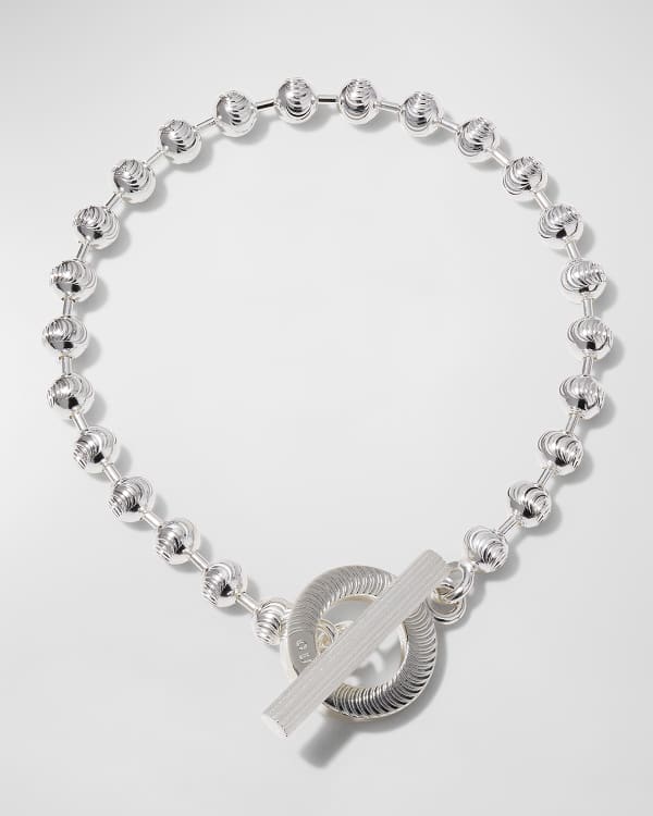 Gucci silver toggle heart bracelet top