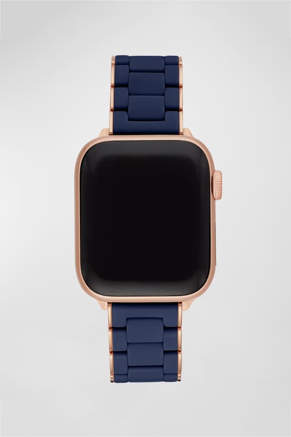 MICHELE Apple Watch 3Link Bracelet Strap Gift Set in Rose and Grey