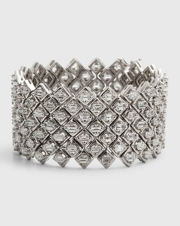 Sapphire & Diamond Belt Buckle Bracelet in 18k Yellow Gold & Silver – Nally  Jewels