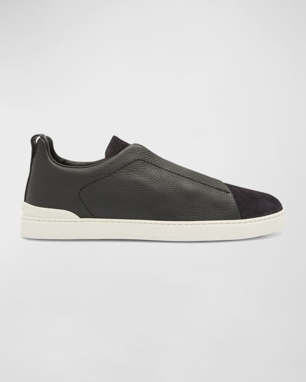 Vince Men's Shawn Suede Slip-on Sneakers In Smokegrey