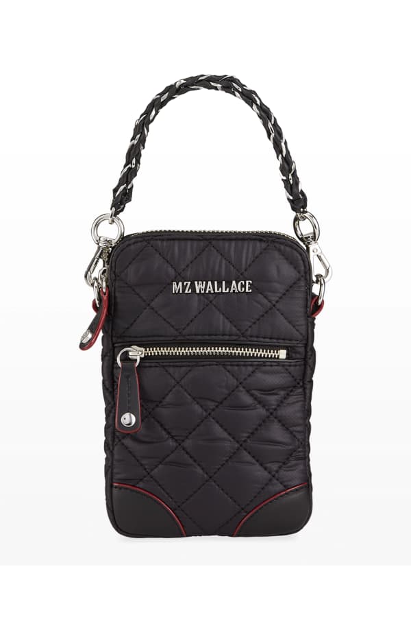 MZ WALLACE Metro Small Quilted Crossbody Bag, Black Oxford Neiman Marcus