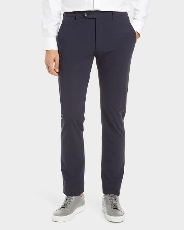 Emporio Armani Men's J15 Techno-Stretch Straight-Leg Pants
