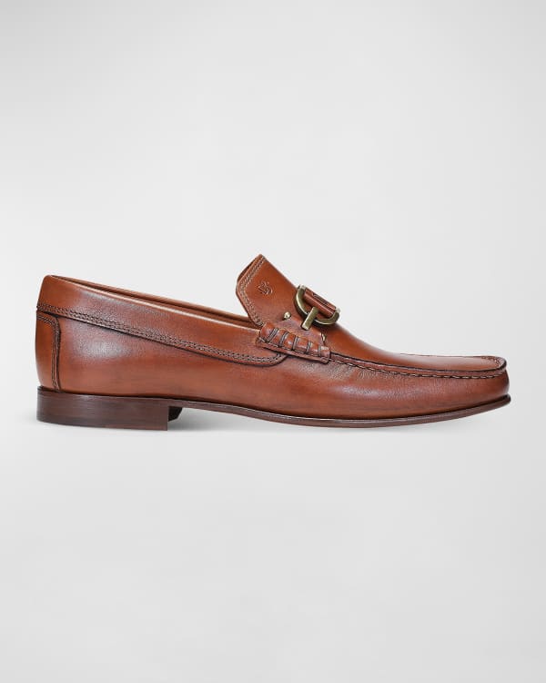 Donald Pliner Men's Tanner Suede-Leather Loafers | Neiman Marcus