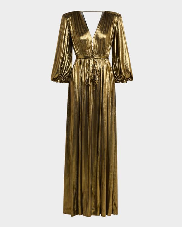 Likely Cameron Blouson Halter Gown Neiman Marcus