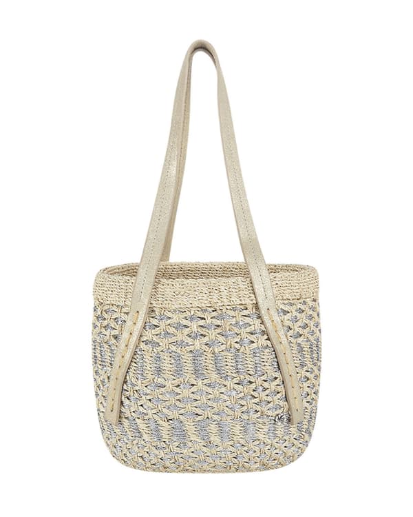 Aranaz Blando Woven Cutout Beach Tote Bag | Neiman Marcus