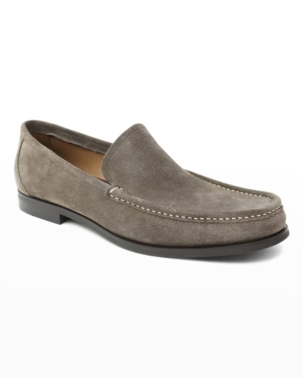 Florent Valducci Men’s Suede Slip-On Loafers