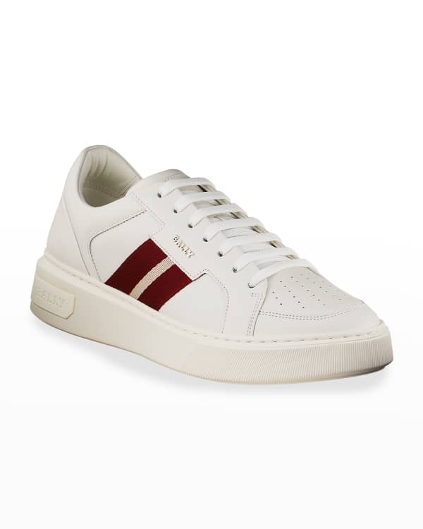 Bally Men's New Competition Retro Low-Top Sneakers, Red/White | Neiman ...