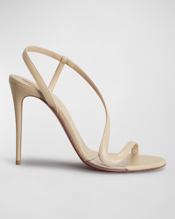 Christian Louboutin Marie Paillette 100 Red Sole Sandals Neiman