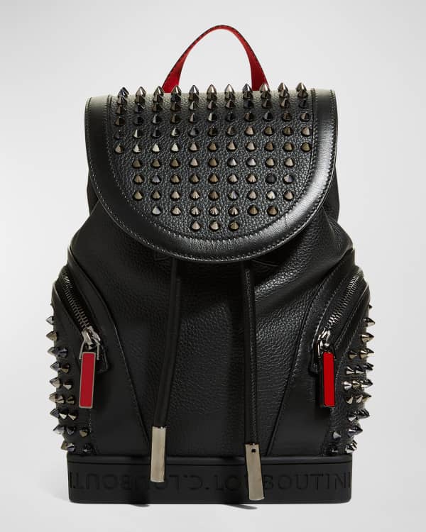 Christian Louboutin Men's Backparis Embossed Leather Backpack