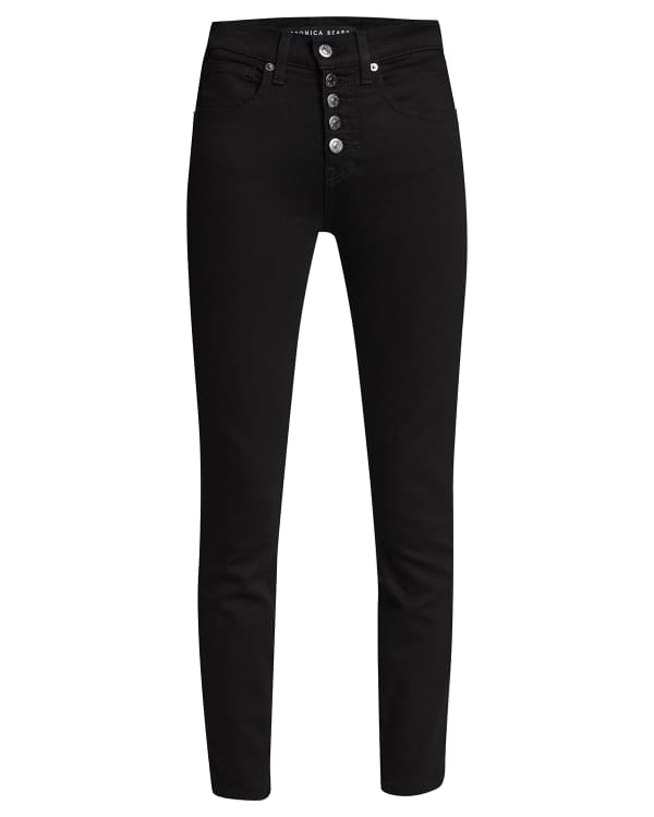 Veronica Beard Giselle High Rise Skinny Flared Jeans