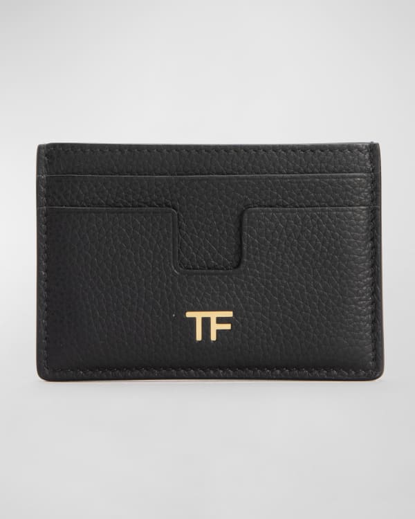 TOM FORD Grained Leather Card Holder | Neiman Marcus