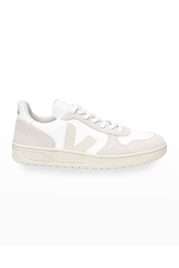 Veja mixed leather trainer sneakers clearance