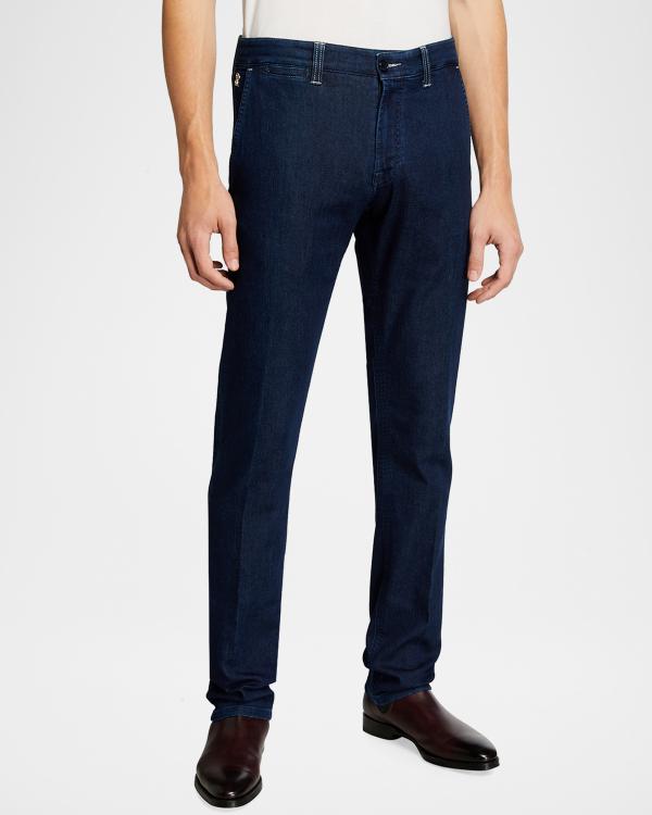 Jean De Luxe Stefano Ricci - Taille 34 US (50 EU), 100% Coton, Noir, Neuf Avec étiquettes