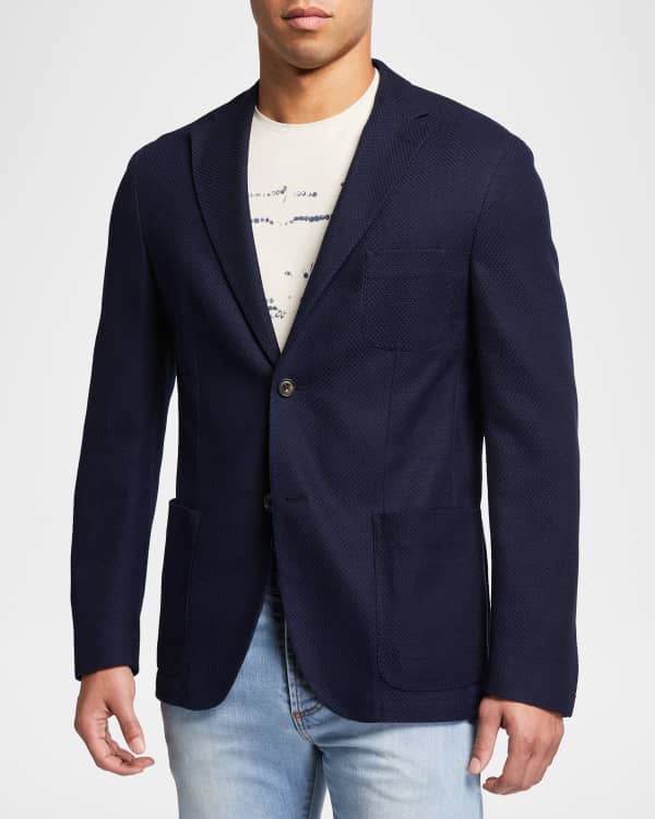 Boglioli Men's Seersucker Check Sport Jacket | Neiman Marcus