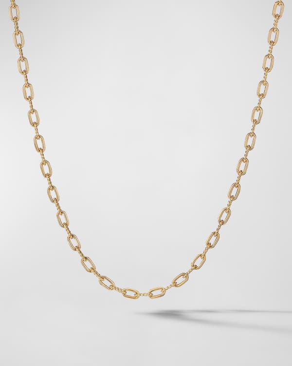 David yurman 18k yellow gold box chain shop necklace