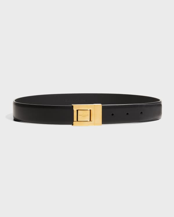 Givenchy 40mm Crocodile-Embossed Leather Belt