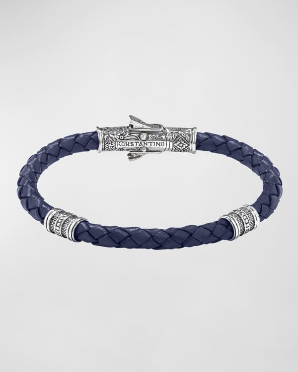 Konstantino Phidias Men's Leather Cord Bracelet | Neiman Marcus