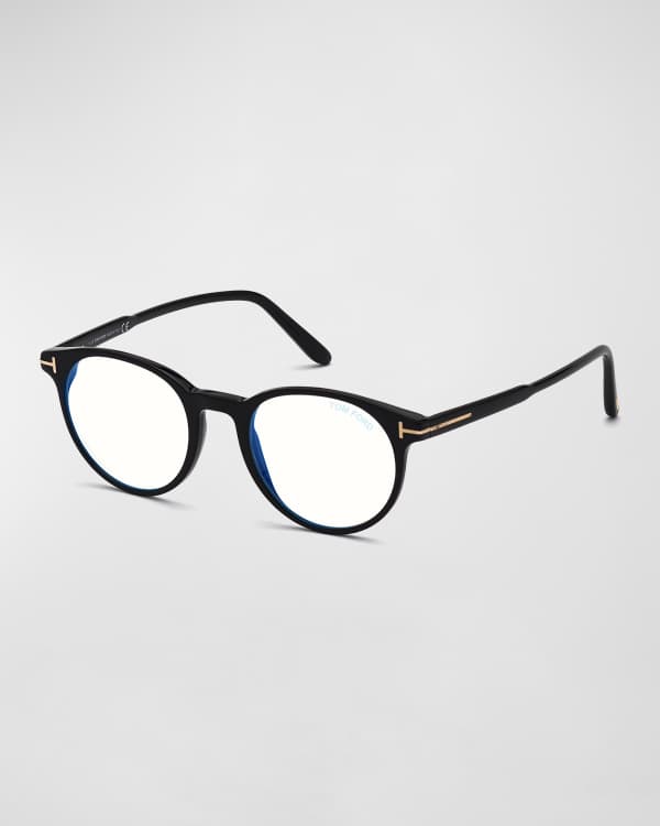TOM FORD Oval Acetate Optical Frames | Neiman Marcus