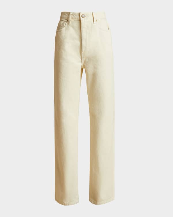 Erdem Nathaniel Floral-Print Rolled-Hem Jeans | Neiman Marcus