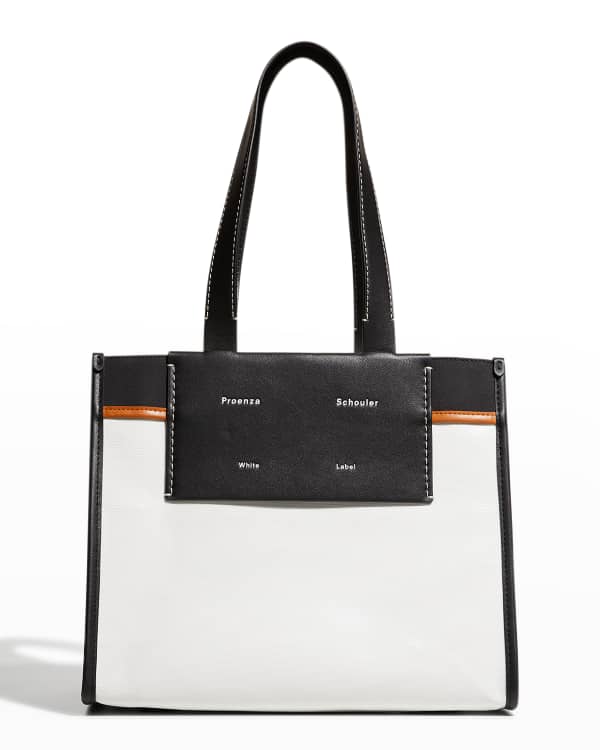 White Label Morris Large Raffia Bag in Black - Proenza Schouler