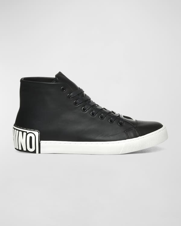 Versace Jeans Couture Men s Trail Trek Mixed Leather High Top Sneakers Neiman Marcus