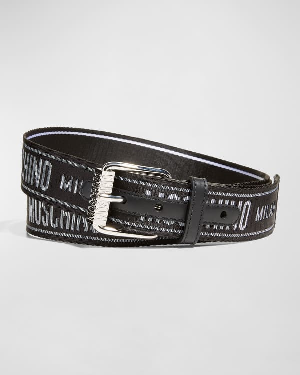 AMIRI logo-letter Leather Belt - Farfetch