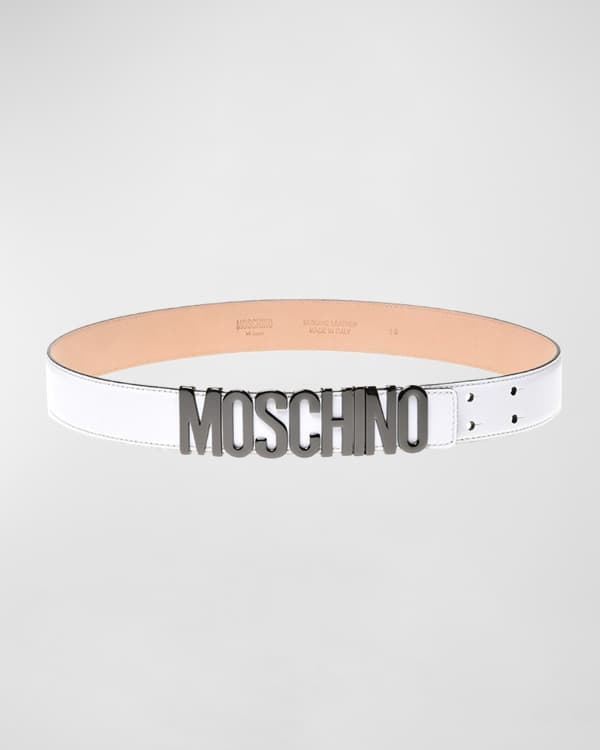 White moschino belt hot sale