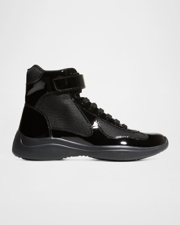 Christian Louboutin Men's Louis Leather High-Top Sneakers