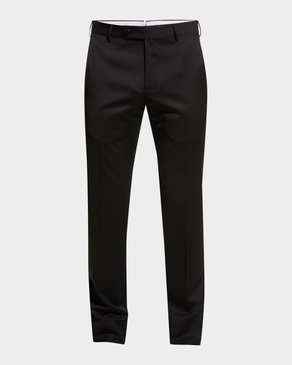 Zanella Men's Parker Wool Dress Pants Neiman Marcus