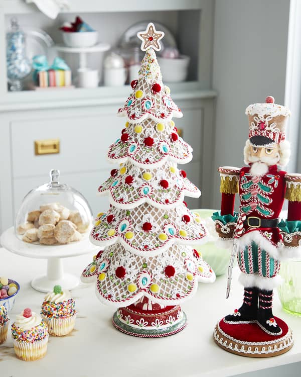 Katherine's Collection Mistletoe Magic Tabletop Tree Handmade Christmas