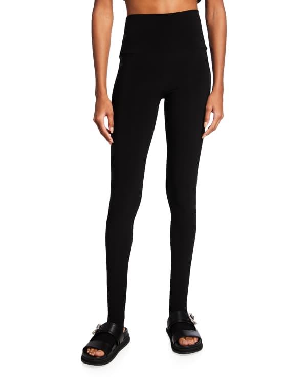 Adam Selman Black French Cut Leggings