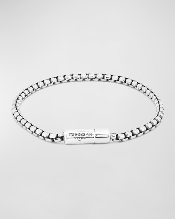Tateossian Men's Matte Sterling Silver Chain Bracelet | Neiman Marcus
