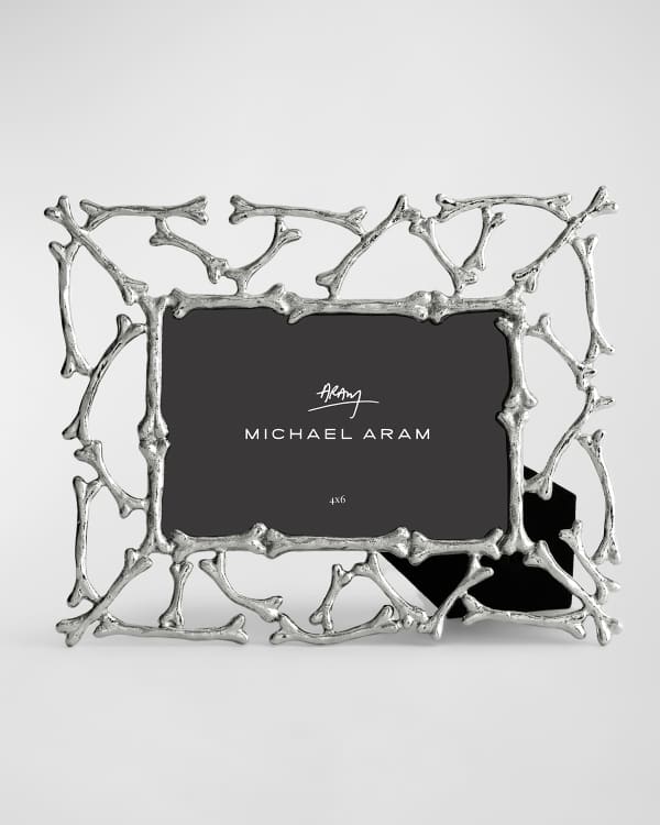 Michael Aram Dogwood Easel Picture Frame, 4" x 6" Neiman Marcus