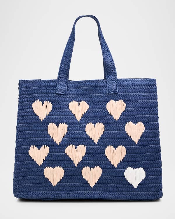 BTB Los Angeles Hola Beaches Multicolor Straw Tote Bag | Neiman Marcus