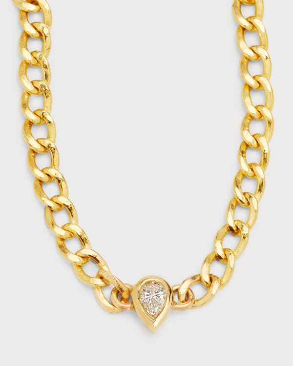 Gold cuban link choker necklace Clearance